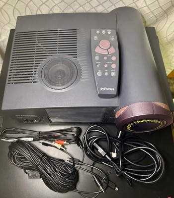 InFocus LitePro 210 Multimedia Projector with Remote & Cables   Untested, As-Is