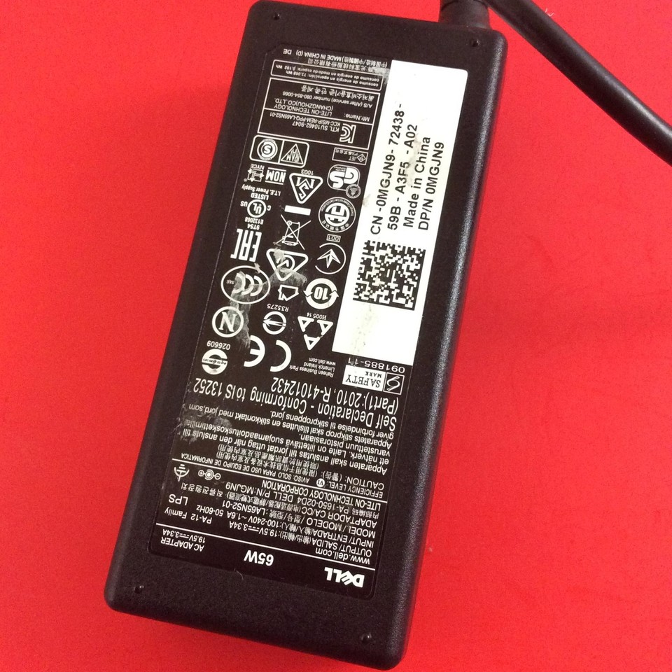 Cargador Original Dell 19.5v 3.34a 65w | Cuotas Sin Inter&eacute;s