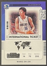 2021-22 Panini Contenders Wang Zhi Zhi International Ticket #21 Dallas Mavericks