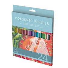 Artist Colouring Pencils - 24 Pack Bright Colours Professional Smooth Blendable