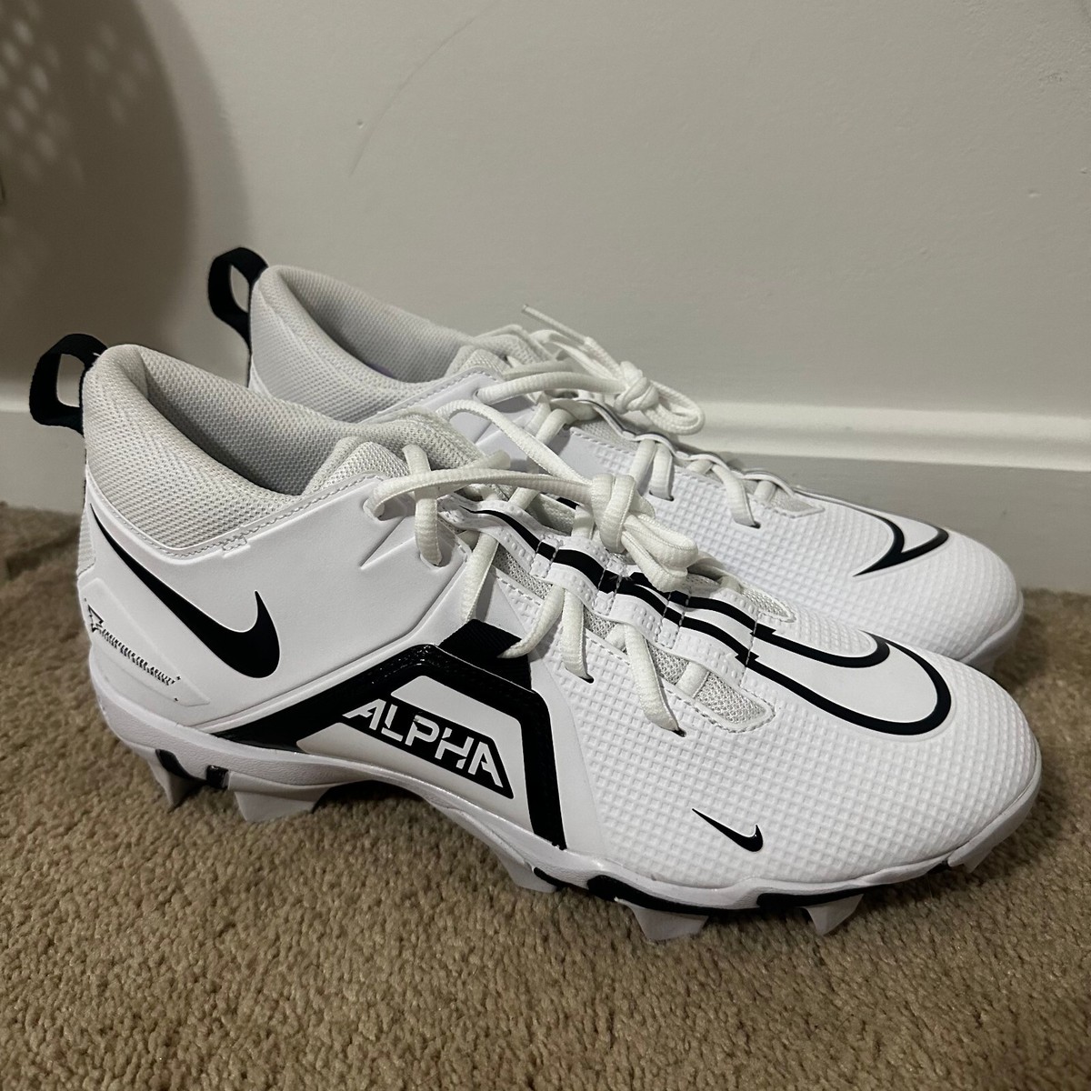 Nike Mens White Black Alpha Menace 3 Shark CV0582-100  display picture 1