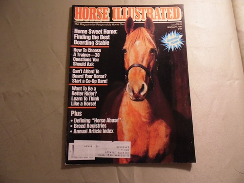 Horse Illustrated Magazine / February 1987 / Free Domestic Shipping