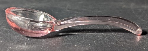 CAMBRIDGE ETCH 704 WINDOW BORDER PINK GLASS 2 HANDLE BOWL, UNDER PLATE & SPOON - Picture 19 of 23