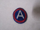 MILITARY PATCH US ARMY COLORED SEW ON WW2 ERA NO GLOW 3RD ARMY