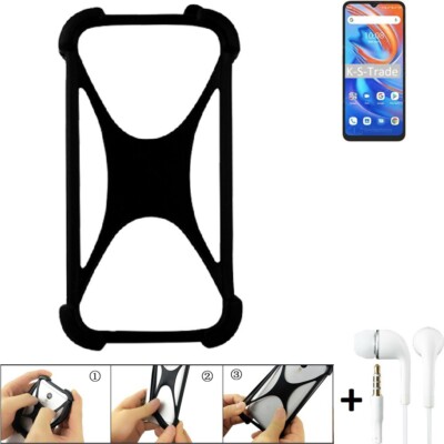 Schutzring für UMIDIGI A13 Silikoncase + headphones Softcase Bumper Schutz Hül
