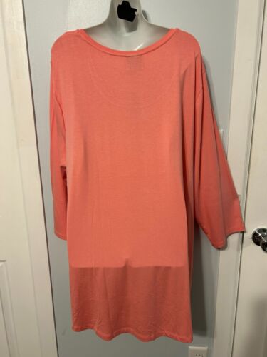 NWT JM Collection Icy Berry Top/Tee with 3/4 to Long Sleeve Plus Size 4X - Picture 3 of 3