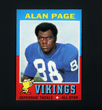 Alan Page 1971 Topps (HOF) Minnesota Vikings #71 EX-MT