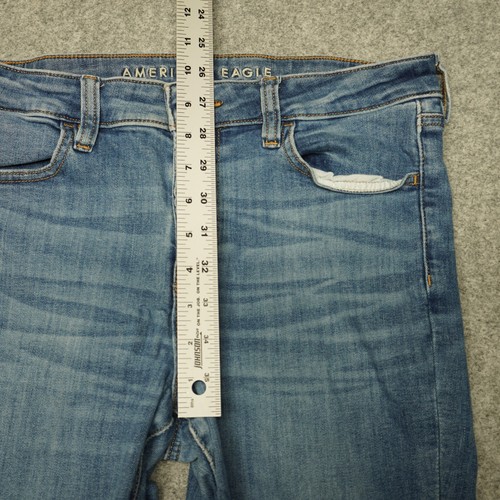 American Eagle Next Level Stretch Jegging Blue Denim Jeans Women's Size 10 Short - Picture 9 of 14