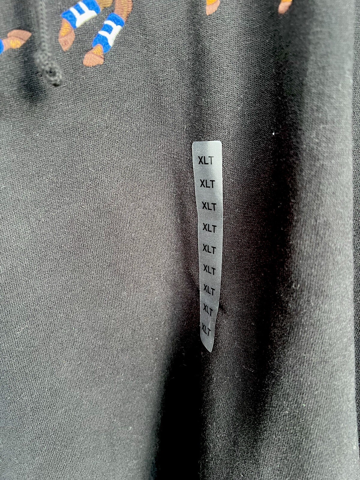 Polo Ralph Lauren uomo nero triplo pony grafica pullover felpa con cappuccio XLT $139