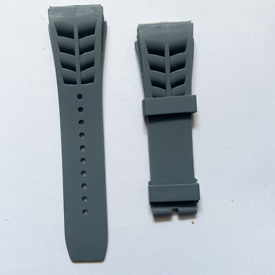 Sostituzione Cinturino In Gomma Di Qualità 19mm Per Richard Mille RM035 011 055 030 Cinturino Orologio Con Interfaccia In Metallo Nero Bianco Rosso - Foto 14