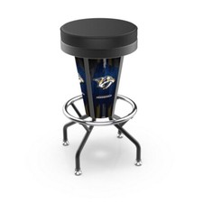 NHL - Lighted Nashville Predators Swivel Bar Stool Hockey Team Logo