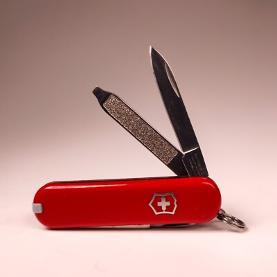 #ad Swiss Army Knife Victorinox 58mm Pocket Knife Classic SD Red $9.99