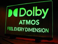 DOLBY ATMOS ETCHED LED ACRLYIC SIGN