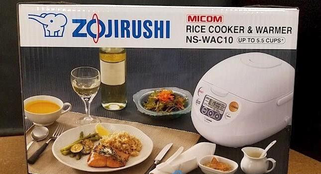 Zojirushi NS-WAC10 5.5 Cup Electric Rice Cooker - White | eBay