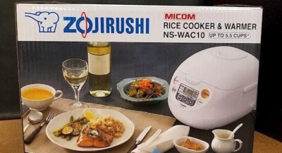 Zojirushi NS-WAC10 5.5 Cup Electric Rice Cooker - White | eBay