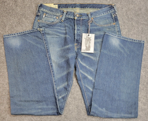 Abercrombie & Fitch Jeans Mens 34X32 Horton Dark Wash Whiskered Y2K Button Fly