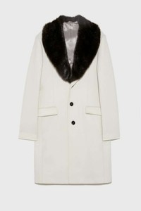 zara pointed collar coat