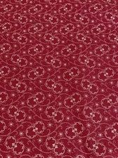 Classic Florals Red Ivory Calico cotton Studio Fabric per yd 44"