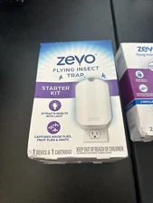 Zevo Flying Insect Indoor Fly Trap (1 Device + 1 Refill)