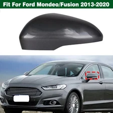 Gray Left Side Door Wing Mirror Cover Cap Shell For Ford Mondeo/Fusion 2013-2020