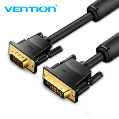 DVI to VGA Cable DVI-I 24+5 Male to VGA Male 15 Pin Video Adapter For PC Laptop