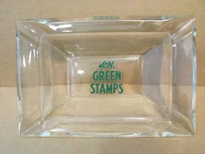 Ashtray S & H Green Stamps Clear Glass Vintage 