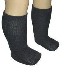Black Knee-High Socks fit 18" American Girl Size Doll