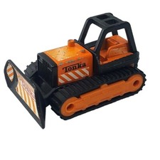 McDonalds Tonka Mini Bulldozer Construction 2003 Orange Hasbro Happy Meal Toy