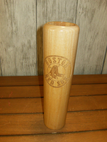 Boston Red Sox Dugout Mug (Wood) Engraved with Red Sox Logo -Never Used