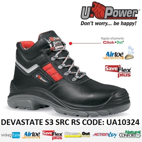 U Power Devastate S3 Src Scarpe Antinfortunistiche U-Power