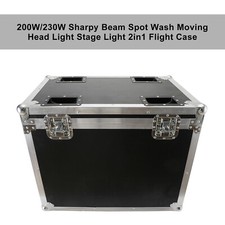 200W/230W Sharpy Beam Spot Wash Moving Head Light Stage Light 2in1 Flight Case