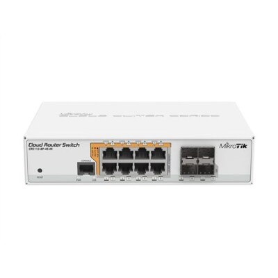 2000000968285 MikroTik Cloud-Router-Switch CRS112-8P-4S-IN SFP-Ports Anzahl 4, D
