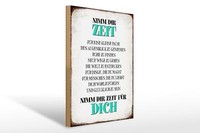 Holzschild Spruch 30X40 Cm Nimm Dir Zeit FüR Dich GlüCklich Deko Schild