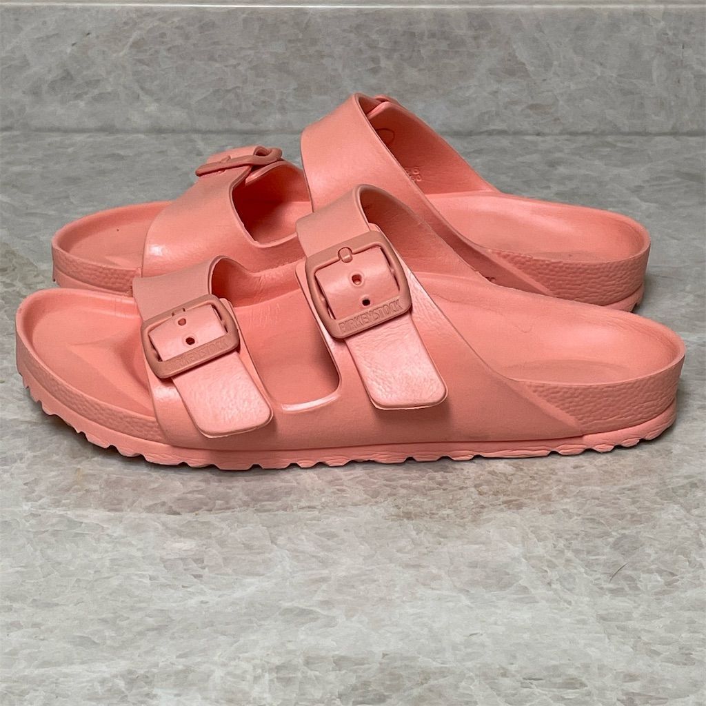 Birkenstock Arizona EVA Slide Sandals Women's Coral Peach Double