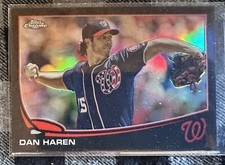 2013 Topps Chrome Update Dan Haren Black Refractor /99 MB23