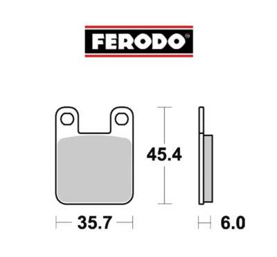 FRP405P REAR BRAKE PADS FOR MALAGUTI 50 DRAKON NKD 2005 - 2009