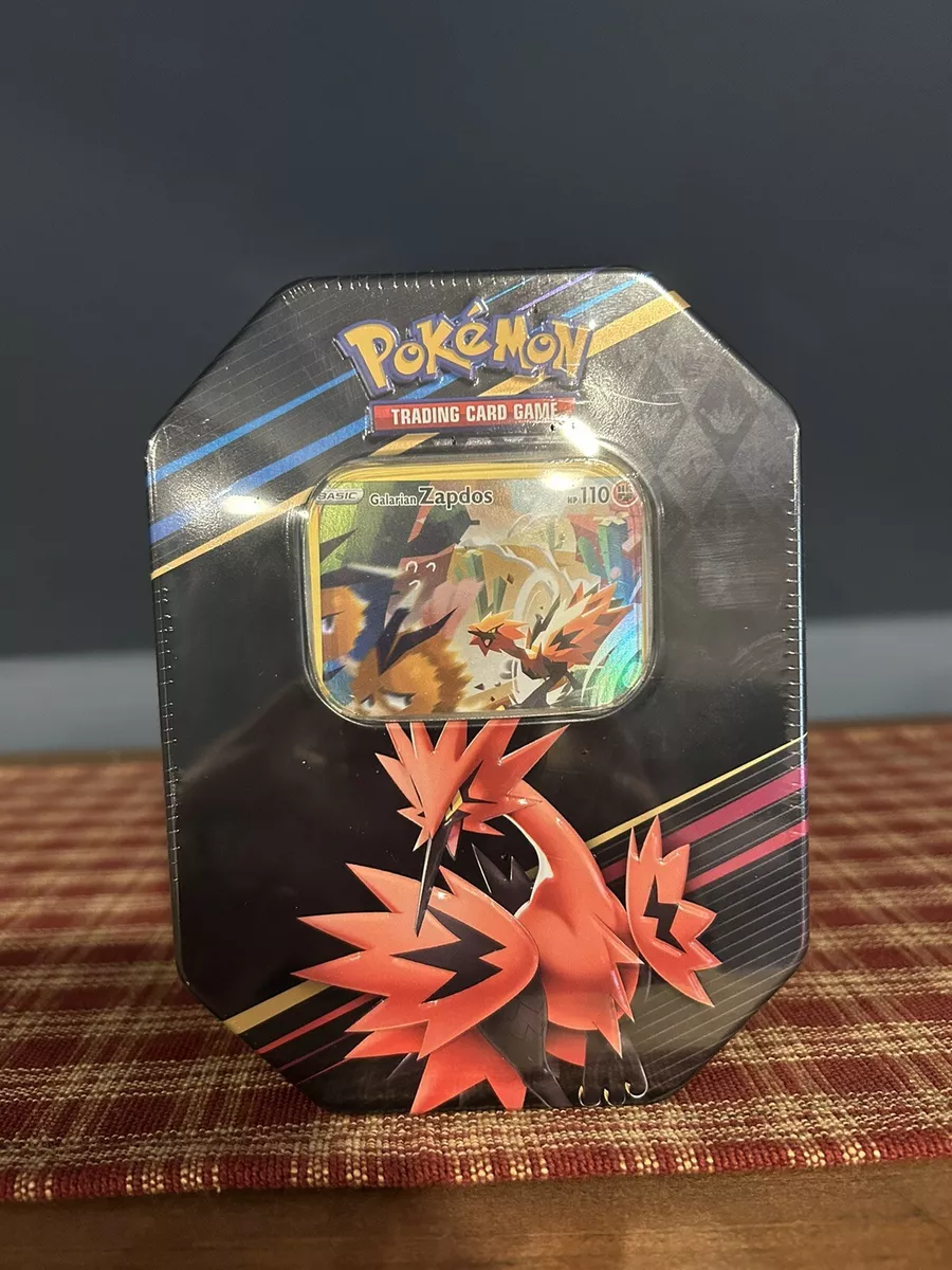  Pokemon TCG: Crown Zenith Tin – Galarian Zapdos (1