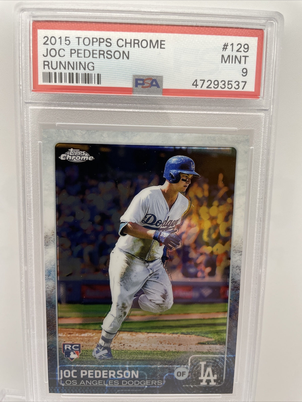 🔥 2015 Topps Chrome Joc Pederson Rc #129 PSA 9 Champion Dodgers Arizona Rookie