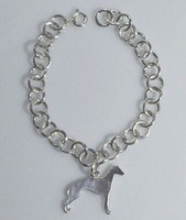 Whippet GroßEs Sterling Silber Windhund-Rollo-Armband Luce