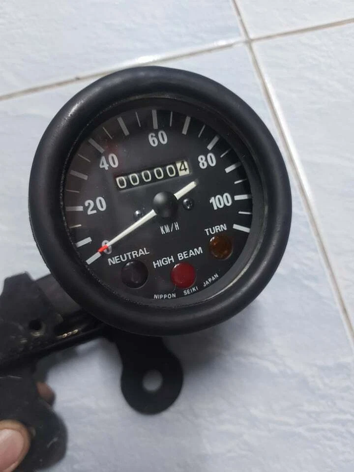 KAWASAKI 1973-75 MC1-MC1M-KM90-KE100-G4-G5 CONJUNTO DE VELOCÍMETRO NOS JAPÓN 25001-069 Foto 4 de 4