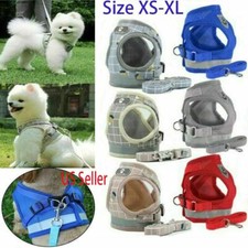 Hot Small Dog Pet Puppy Harness And Leash Set Breathable Mesh Vest Chest Strap