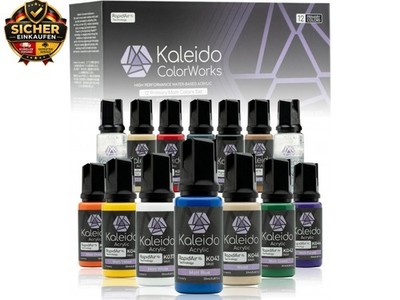 Kaleido Primary Mattfarben 12-Farben-Set,wasserbasierte Airbrushfarben für 