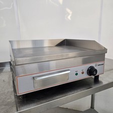 Electric Griddle Steel Plate 50cm 20" Cooking Commercial Catering Kitchen Inf...