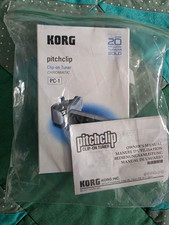 Korg Pitchclip PC-1 Chromatyczny tuner klipsowy, szary na gitarę i bas