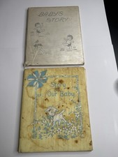 Vtg Baby Memory Books Lot 1959  1967 Filled Albums Story of Our Baby Read