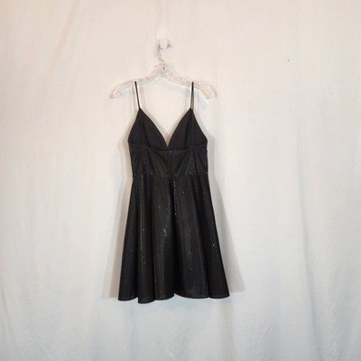 BETSY & ADAM Black Galaxy Fit & Flare Dress Womens 10 Whimsigoth Coquette Witchy