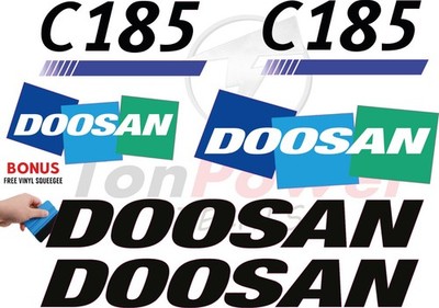 FITS Doosan 185 CFM Decal kit air compressor replacement decal/  3M VINYL