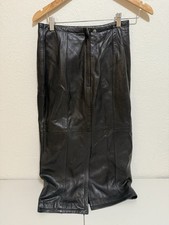 Vintage Marc Buchanan Pelle Pelle Woman  s Leather Maxi Pencil Skirt Size 7/8