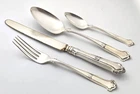 (4) Pieces Wallace SAXON Sterling Silver Flatware - NO MONO - 120g Plus Knife
