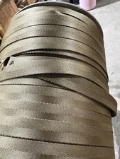 9/16” MilSpec Military Webbing 8s MIL-W-4088 Tan 499 PER YARD